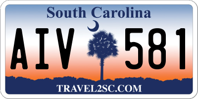 SC license plate AIV581