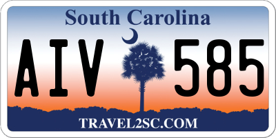 SC license plate AIV585