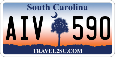 SC license plate AIV590