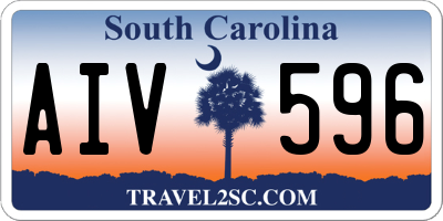 SC license plate AIV596