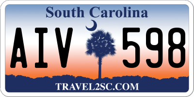 SC license plate AIV598