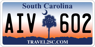 SC license plate AIV602