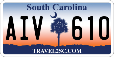 SC license plate AIV610