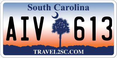 SC license plate AIV613