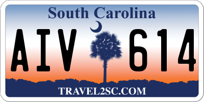 SC license plate AIV614