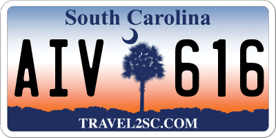 SC license plate AIV616
