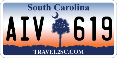 SC license plate AIV619