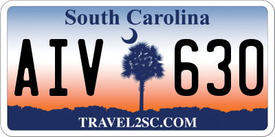 SC license plate AIV630