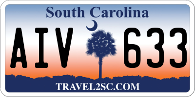 SC license plate AIV633