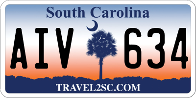 SC license plate AIV634