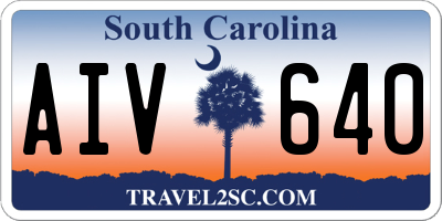 SC license plate AIV640