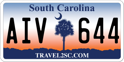 SC license plate AIV644