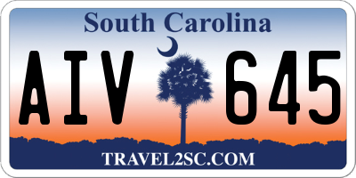 SC license plate AIV645