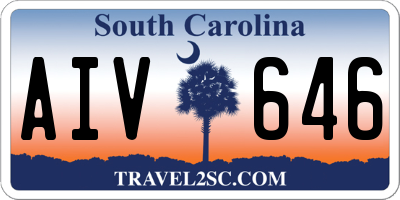 SC license plate AIV646