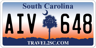 SC license plate AIV648