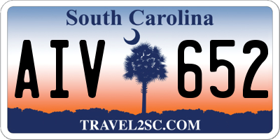 SC license plate AIV652