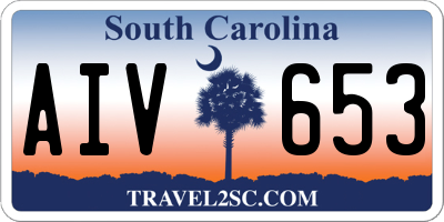 SC license plate AIV653