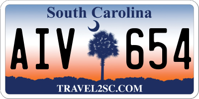 SC license plate AIV654