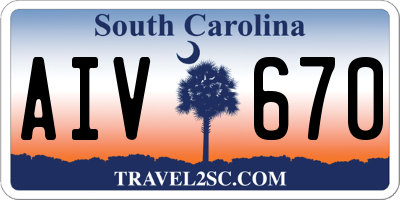 SC license plate AIV670