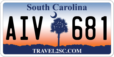 SC license plate AIV681