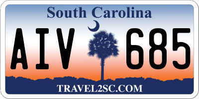 SC license plate AIV685
