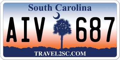 SC license plate AIV687