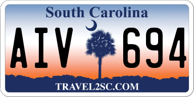 SC license plate AIV694