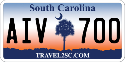 SC license plate AIV700