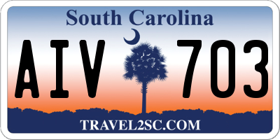 SC license plate AIV703