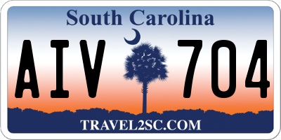 SC license plate AIV704