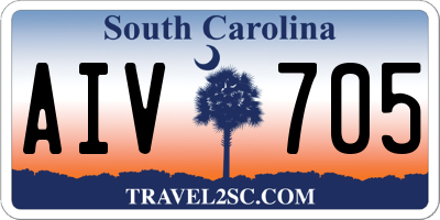 SC license plate AIV705