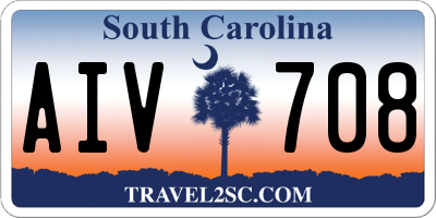 SC license plate AIV708
