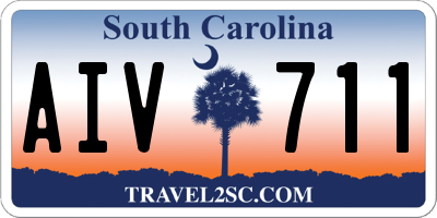 SC license plate AIV711