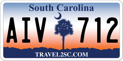 SC license plate AIV712