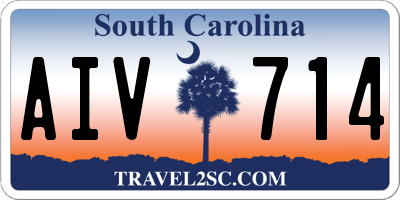 SC license plate AIV714