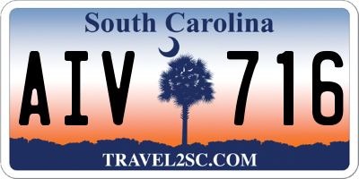 SC license plate AIV716