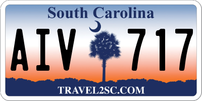 SC license plate AIV717