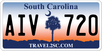 SC license plate AIV720
