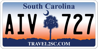 SC license plate AIV727