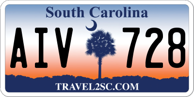 SC license plate AIV728