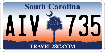SC license plate AIV735