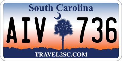 SC license plate AIV736