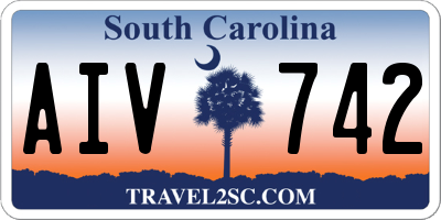 SC license plate AIV742