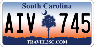 SC license plate AIV745