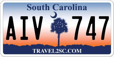SC license plate AIV747