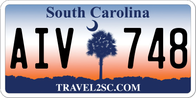 SC license plate AIV748