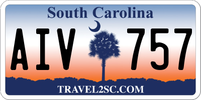 SC license plate AIV757