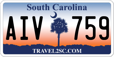 SC license plate AIV759