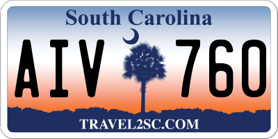 SC license plate AIV760