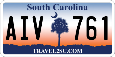SC license plate AIV761